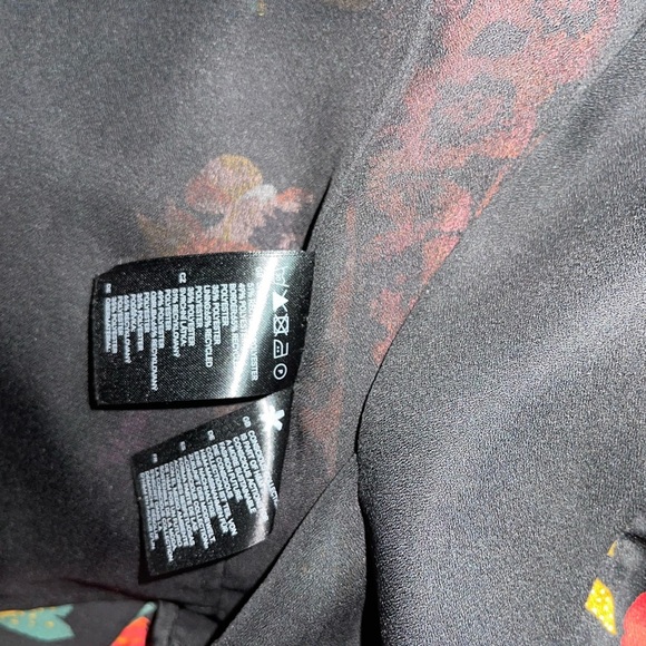 H&M Conscious Black Floral  Open Kimono Cardigan - Picture 13 of 13